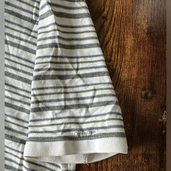 Calvin Klein women striped Polo Shirt - Gray‎ - Picture 3 of 7